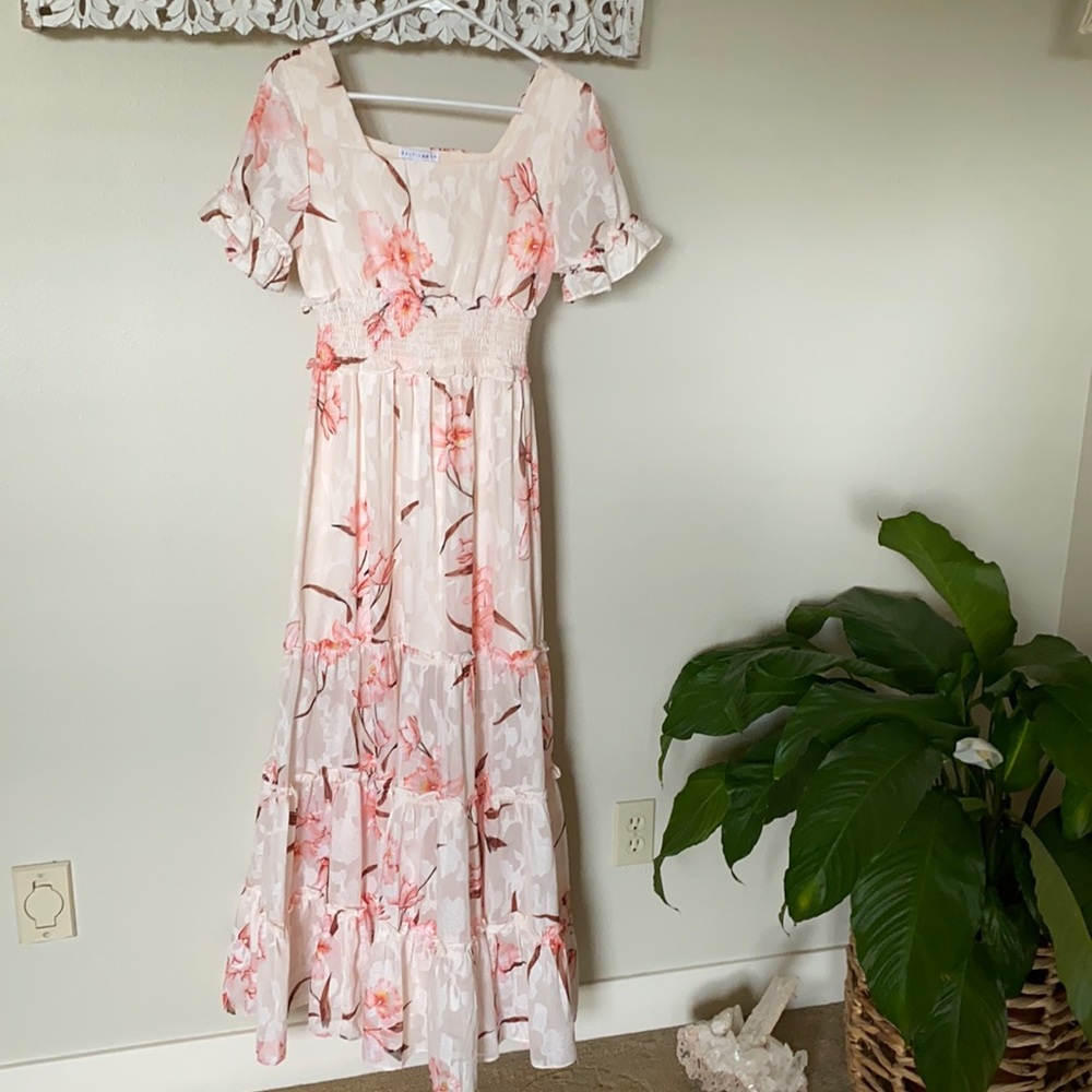 Women’s Baltic Born Floral Smocked Maxi Size S NWT